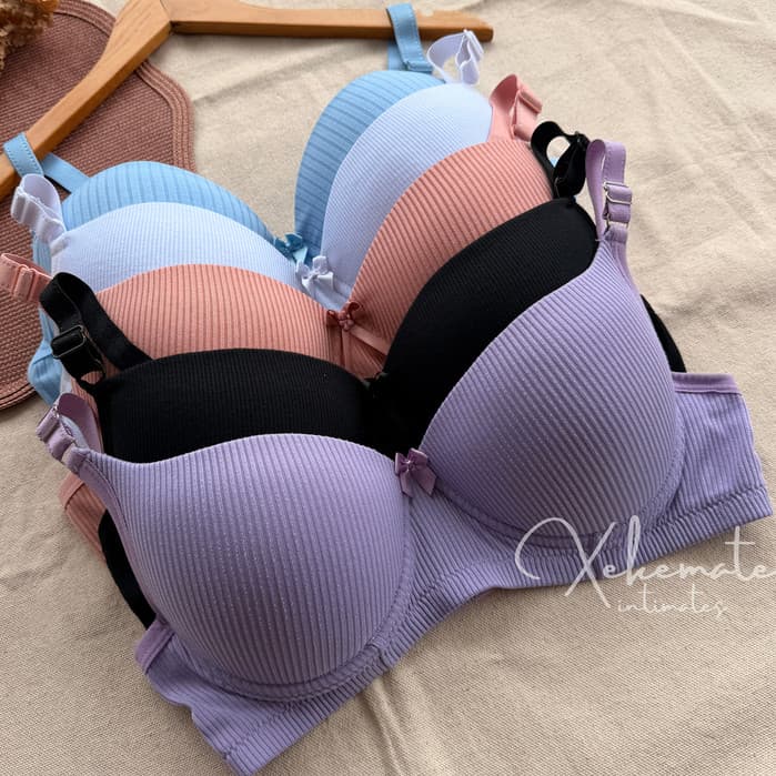 Kit 5, 3, 2 Sutias Plus Size Bojo Canelado Reforçado Alças Largas Conforto Sustentação Moda Feminina