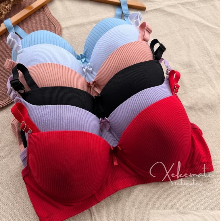 Kit Sutias Plus Size com Bojo Canelado Reforçado Alças Largas Conforto Sustentação Moda Feminina