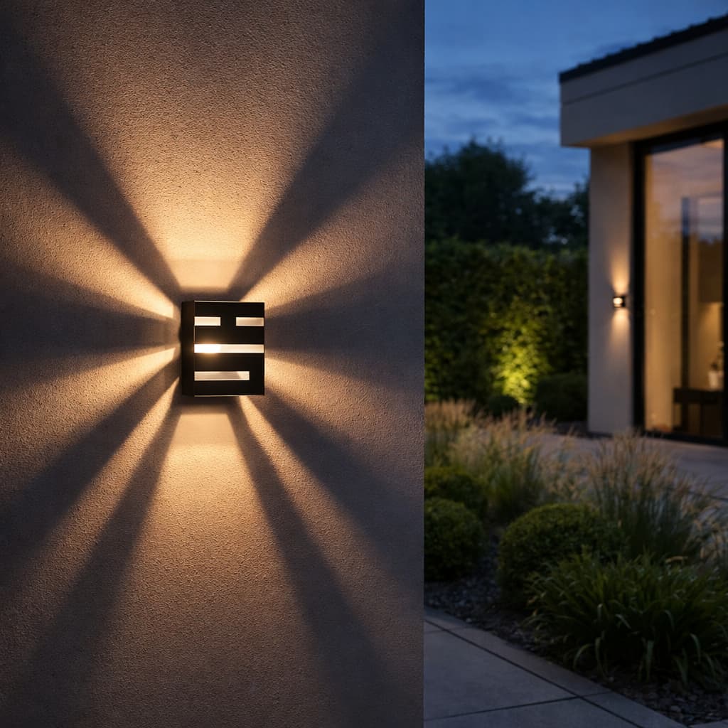 Arandela Frisos Facho LED 5W Grande Preta | Iluminação Forte | Não é Mini