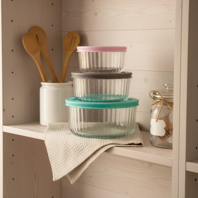Conjunto Com 3 Tigelas Com Tampa - Home Land