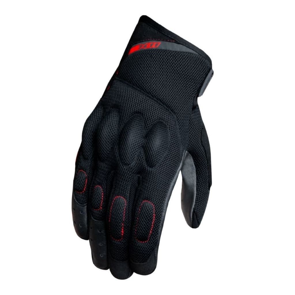 Luva Moto Nitro Air Ventilada X11 Motoqueiro Primavera Verão Cor Preta Vermelho