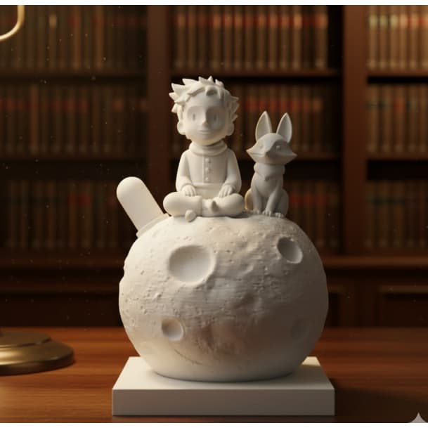 Escultura O Pequeno Príncipe Decorativo
