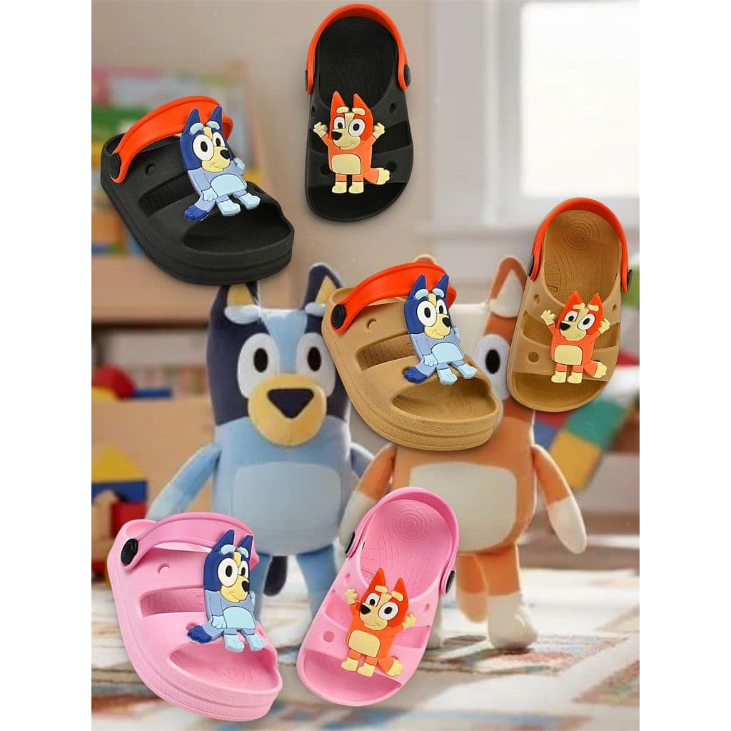 Sandália Papete Infantil Confortável Leve Bingo e Bluey