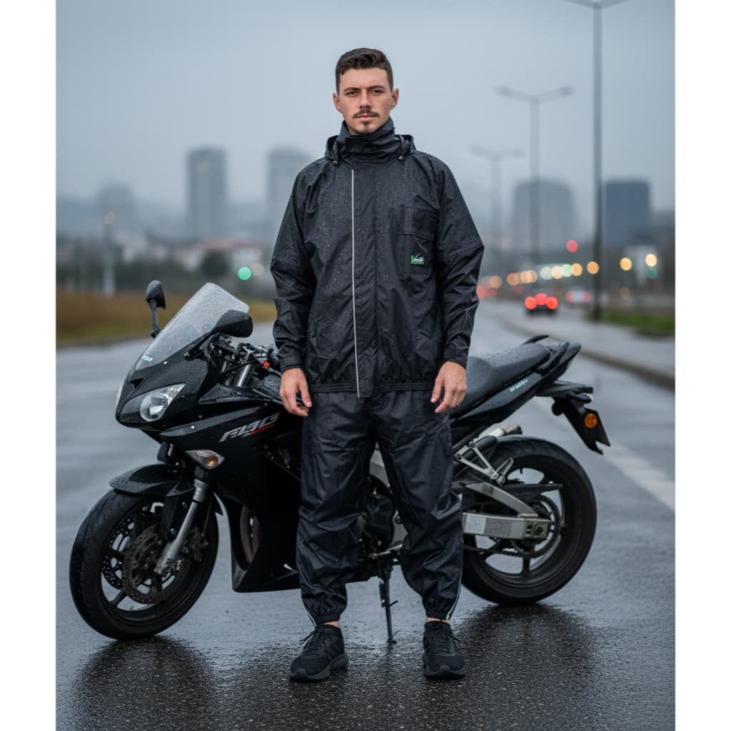 Capa de Chuva Nylon Ventus Impermeável Conjunto Masculino