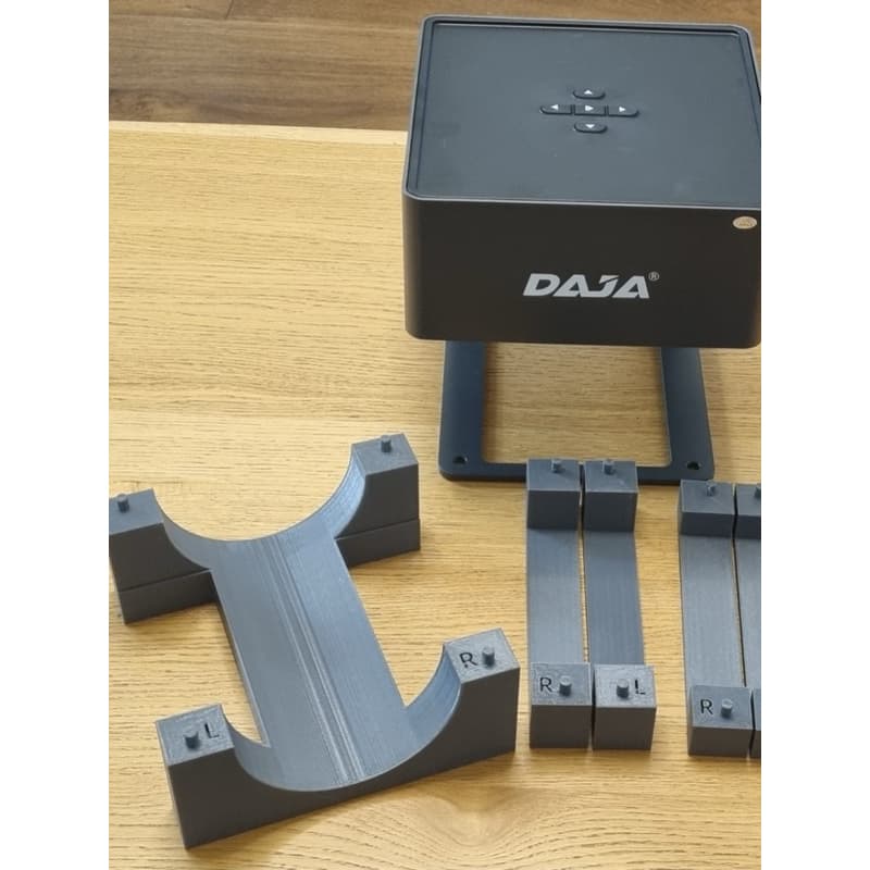 Suporte de Elevação p/ Gravadora Laser DAJA DJ6 - Kit Completo 7 Peças (L/R)