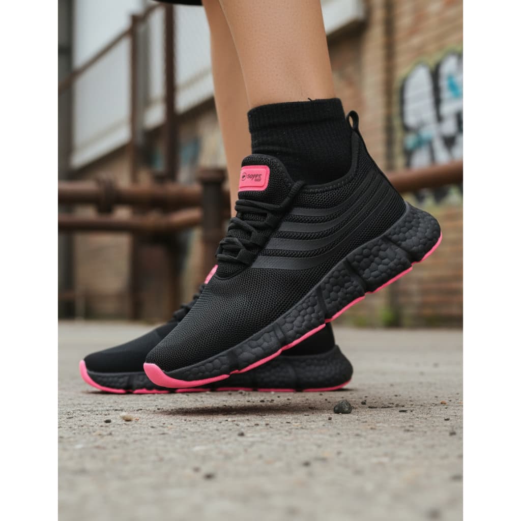 Tênis Esportivo Feminino Na Moda Leve Confortável Academia Alta Performance Fast Saymon Corrida
