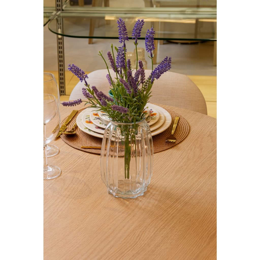 Vaso Flores Decorativo Reflexos 12,5cm x 19,5cm Vidro - Lyor