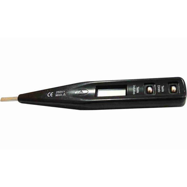 Chave Teste Digital Decorlux 127mm Preto Preto Chave Teste Digital Decorlux 127mm Preto Preto Chave Teste Digital Decorl