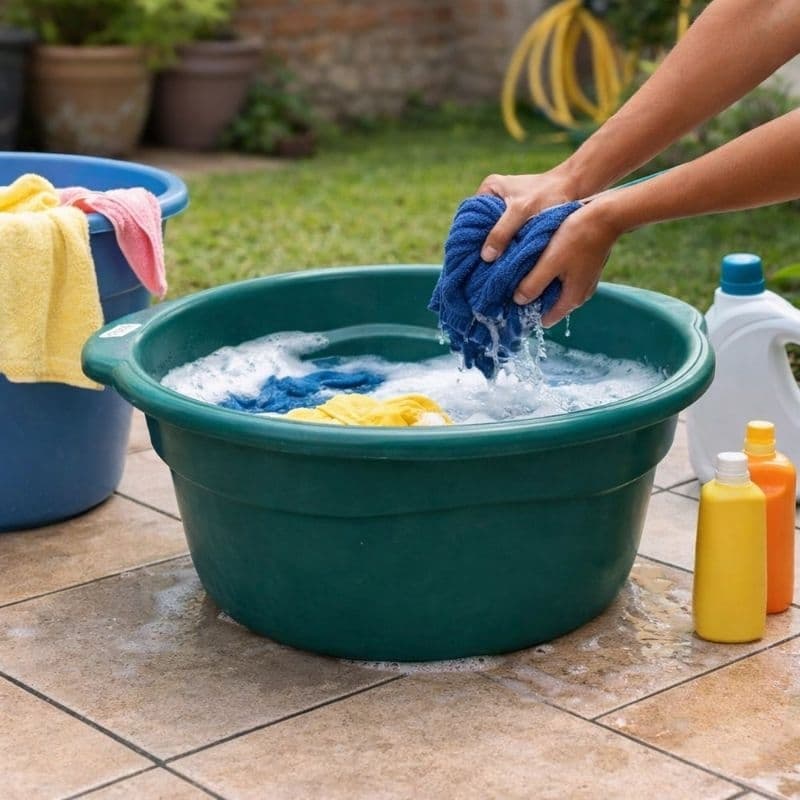 Bacia Redonda Plástica 35L Verde