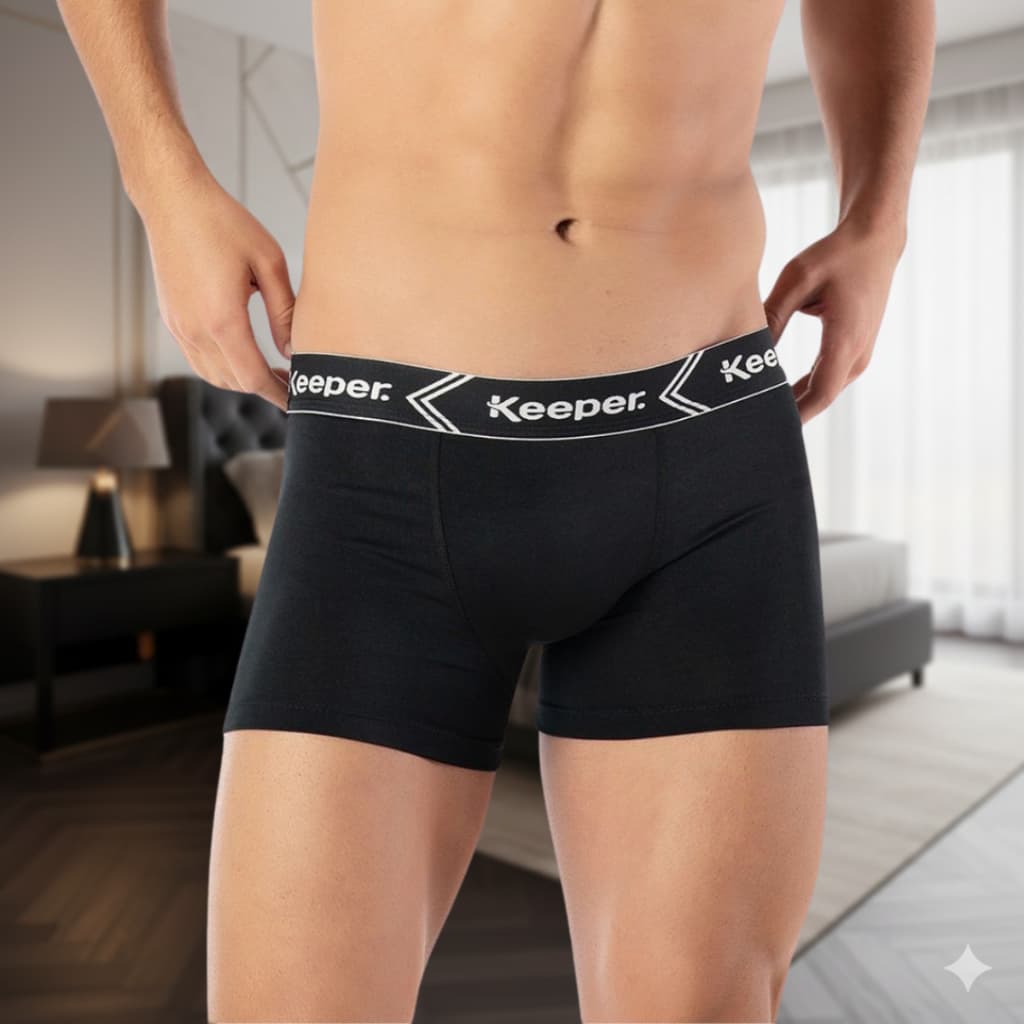 kit 4 cuecas masculina boxer microfibra adulto original keeper