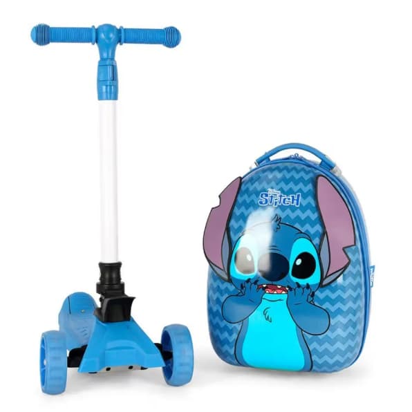 Mala Patinete Infantil Azul Stitch Luxcel