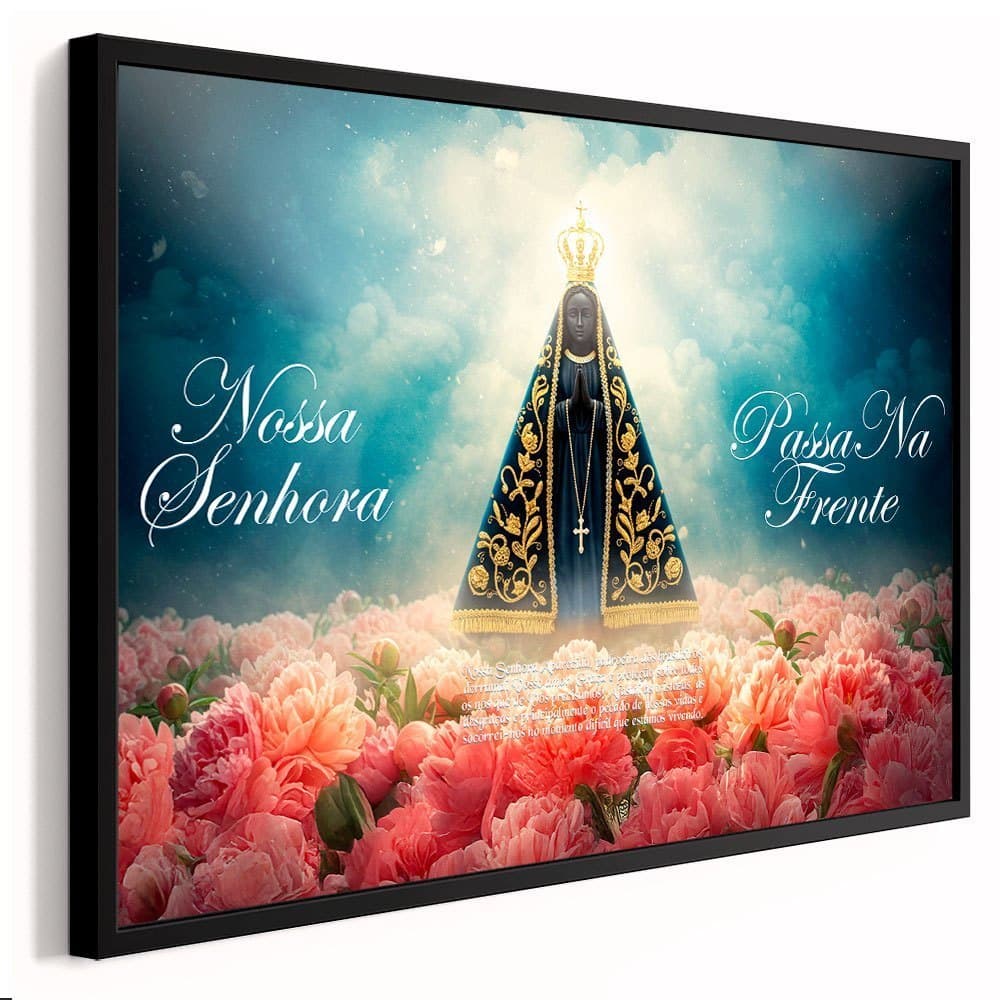 Quadro Decorativo 1 Peça Nossa Senhora Mãe de Jesus Religioso Decoração P/ Sala Quarto Hall