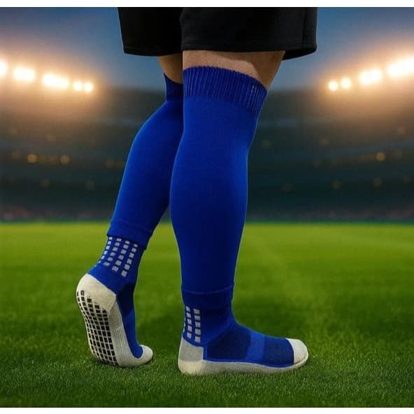 Meias esportivas de futebol, puro algodão, antiderrapantes, específicas para esportes
