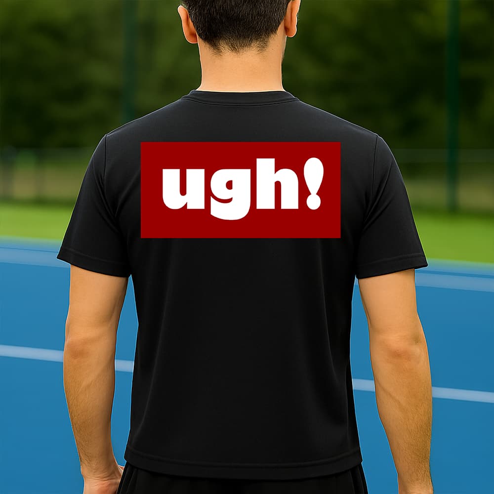 Camiseta Dry Fit Masculina Estampada Ugh! P ao GG Leve Respirável Academia Treino