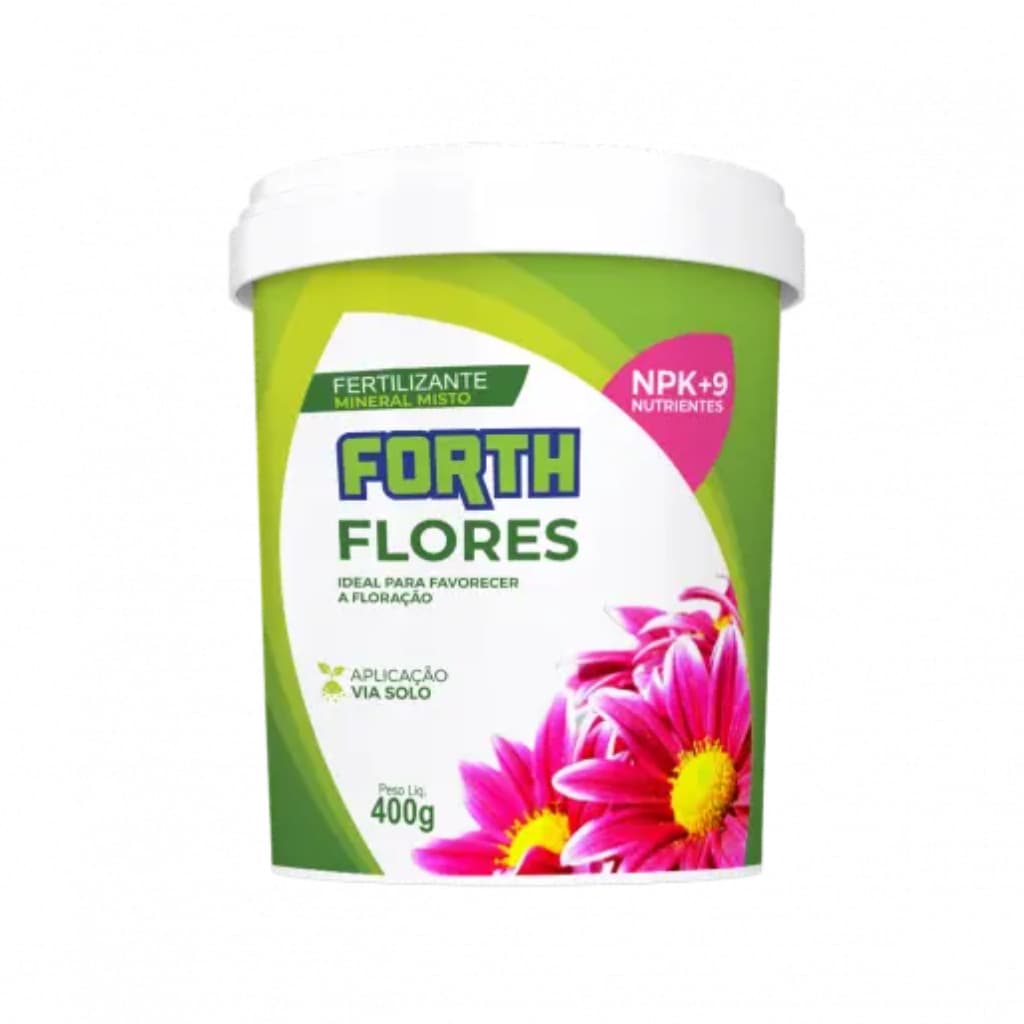 Adubo Fertilizante Forth Flores 400g - Fertilizante Completo para Jardim e Plantio