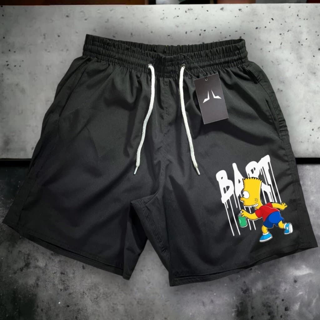 Bermuda Tactel Masculina BART 3 Short Praia Para Academia Mauricinho Esportivo Treino
