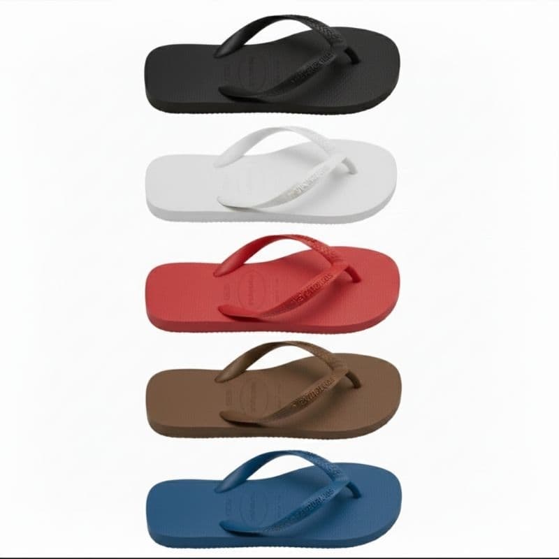 Chinelo Havaianas Top Casual Tamanho Adulto e infantil Cor Preto Vermelho Branco Marrom Azul Chinelo Macio e Confortável