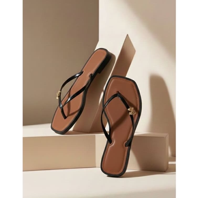 Chinelo Rasteirinha Quadrada com Lacinho Lançamento 33 ao 40