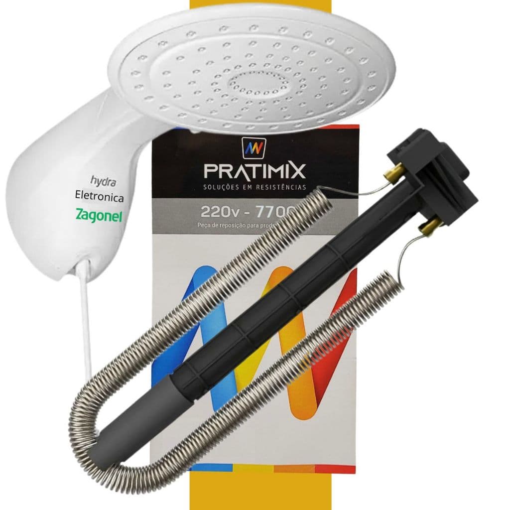 Resistencia Pratimix 220v Ducha Hydra- Sagonel Optima Eletronica 7700 ou 6800w