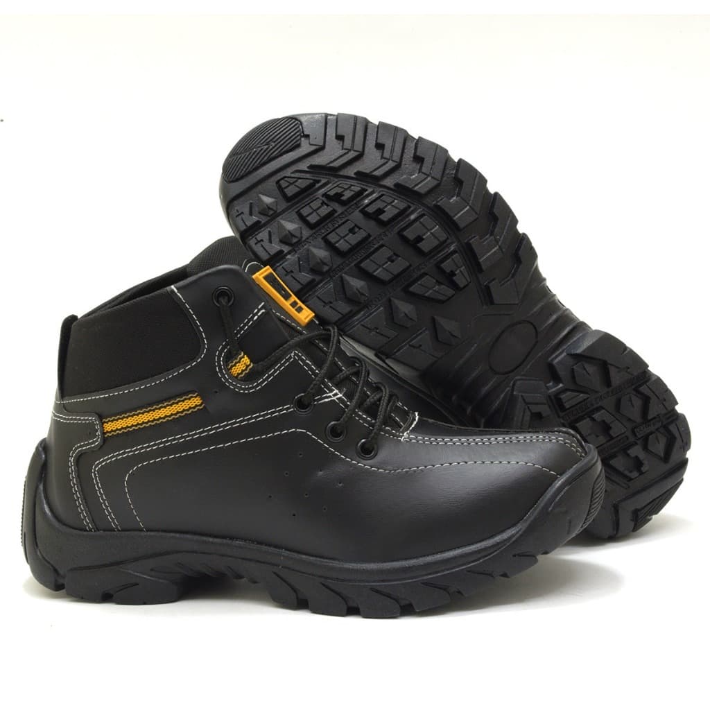 Bota Coturno Caterpillar Mascuina Trabalho Em Couro