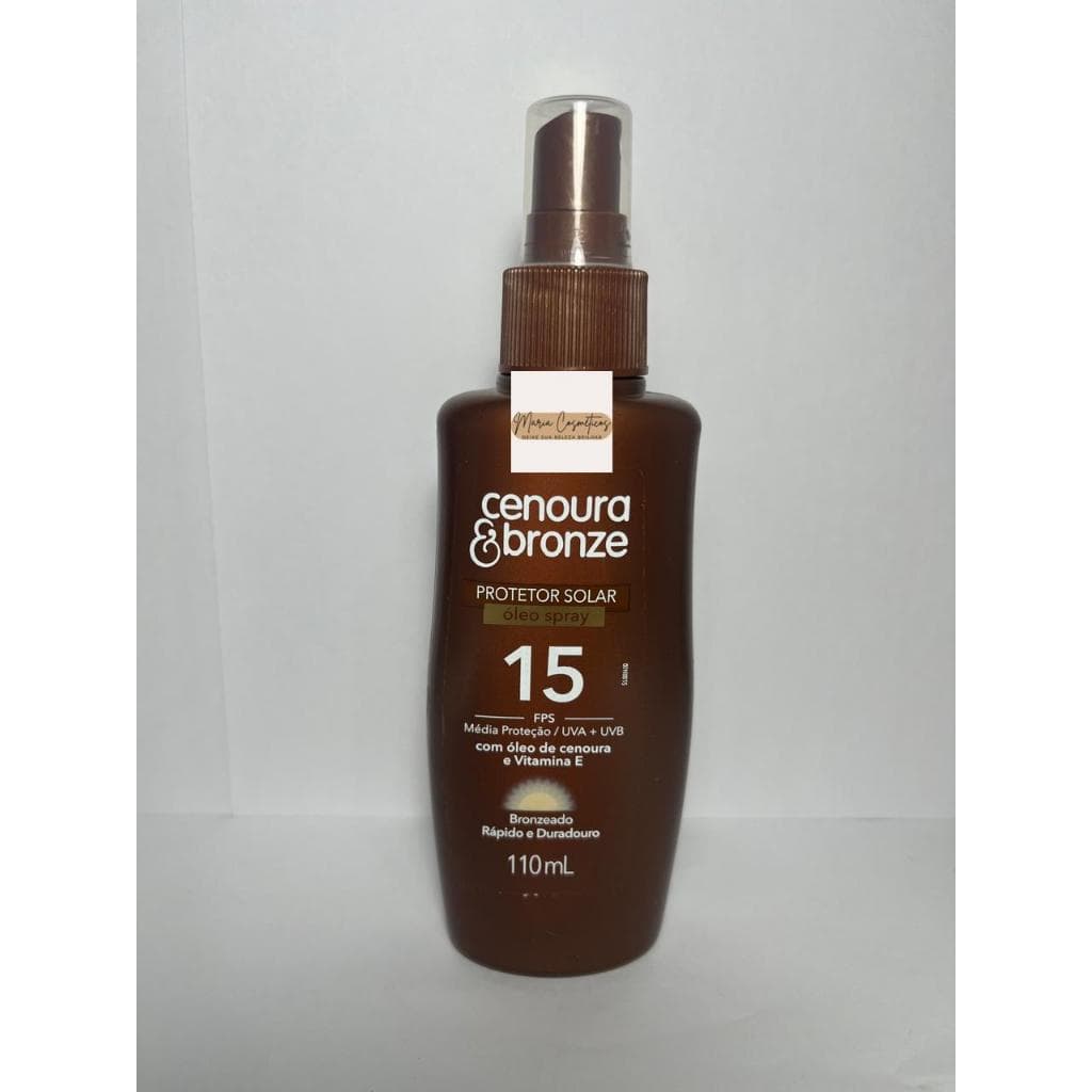 Óleo Protetor Solar Spray FPS 15 Cenoura e Bronze 110ml Óleo Protetor Solar Spray FPS 15 Cenoura e Bronze 110ml