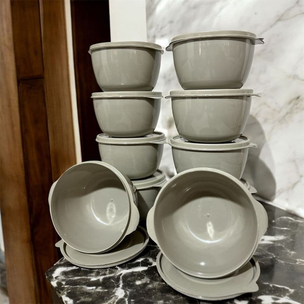 Kit 10 Boll Nude 500 ML Redondo Potes Bowl Tigela Para Cozinha