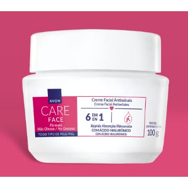 AVON CARE CREME FACIAL ANTISSINAIS 6 EM 1 100g