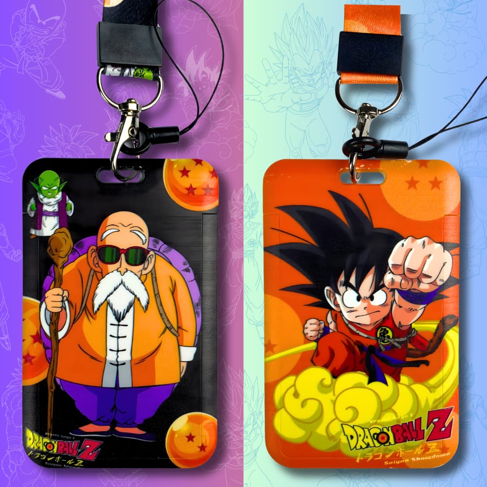 Porta Crachá Dragon Ball | Papelaria Fofa Kawaii | Acessório Escolar e Trabalho