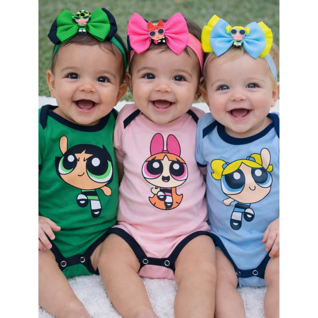 Body Divertido Temático Mesverário Bebê Menina Super Poderosas