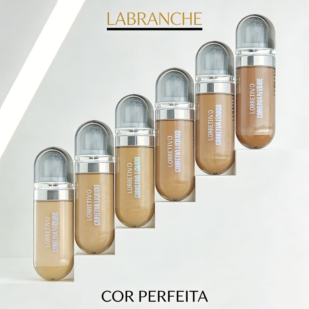 Corretivo Líquido com Textura Fluida e Aplicação Fácil - Cobertura Natural e Confortável