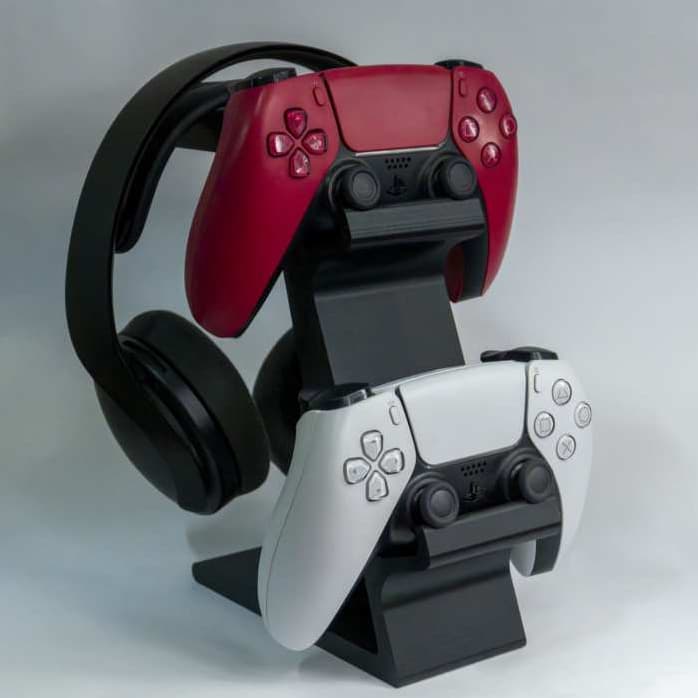 Suporte 3 em 1 para Headset + 2 Controles Organização e Estilo para o seu Setup Gamer