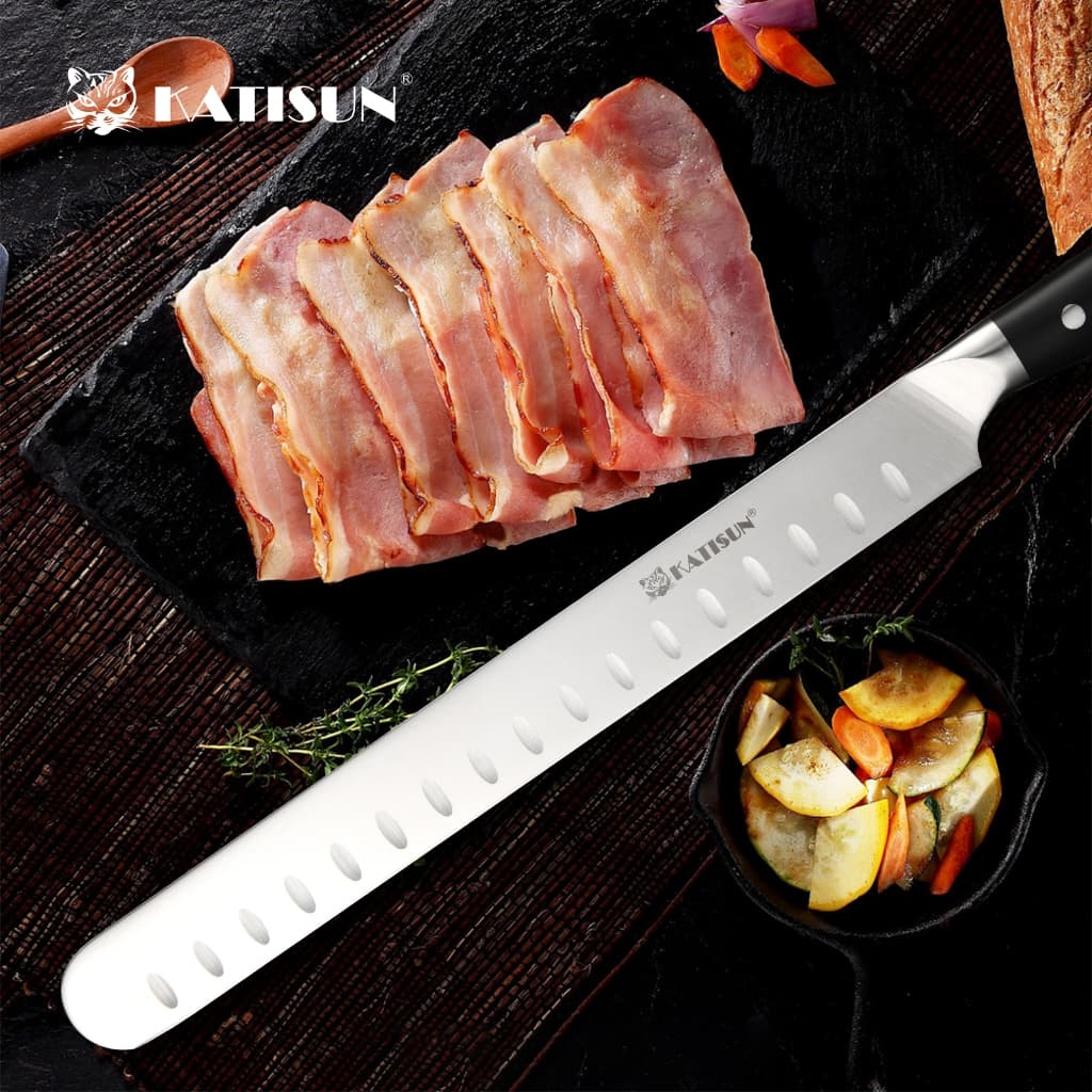 Faca Para Presunto Profissional Em Aço Inoxidável Com Bainha Carne Alta Gama de com Fio Ultra-Afiado