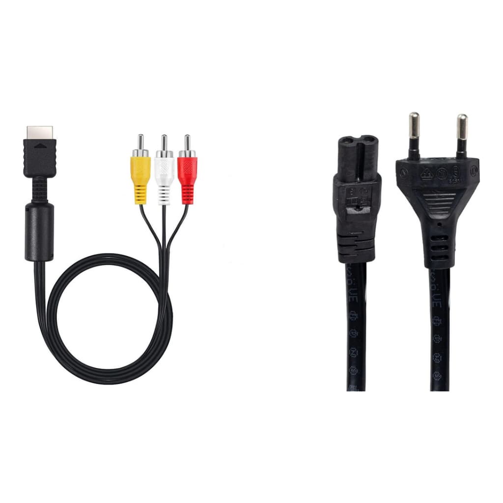 Cabo AV RCA para PlayStation 1, 2 e 3 - Conexão Simples e Imagem Nítida