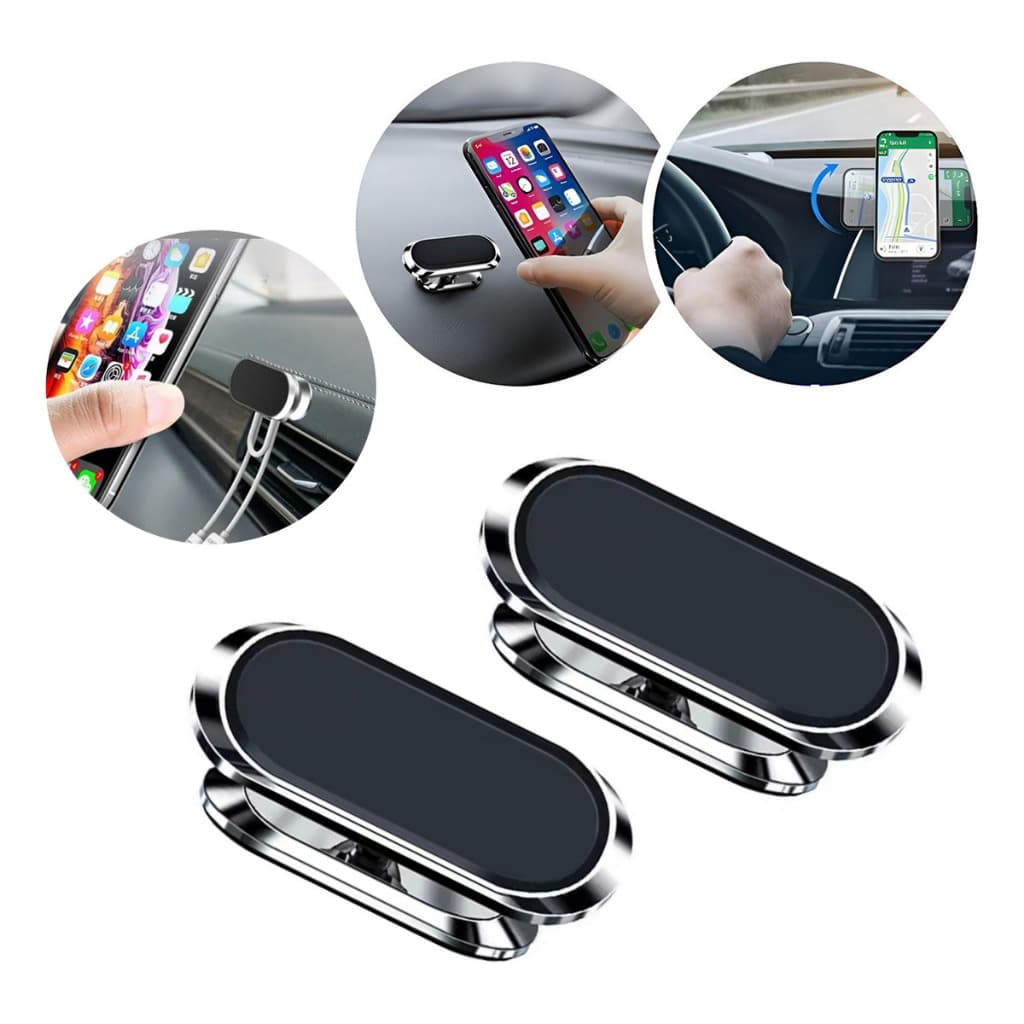 Suporte Magnético Universal para Celular de Carro, Rotação 360° Giratório Ajustável Anti-Queda