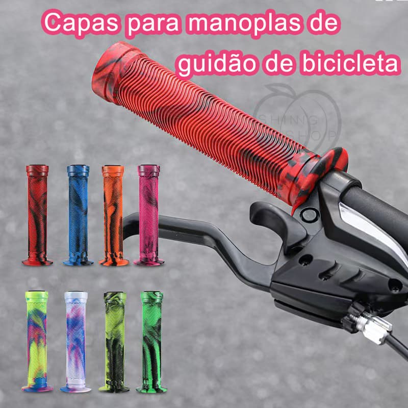 Manopla de Bike Bicicleta Bmx Freeride DH Punho 150mm, par de cores misturadas para bicicletas BMX e motos fora de estra