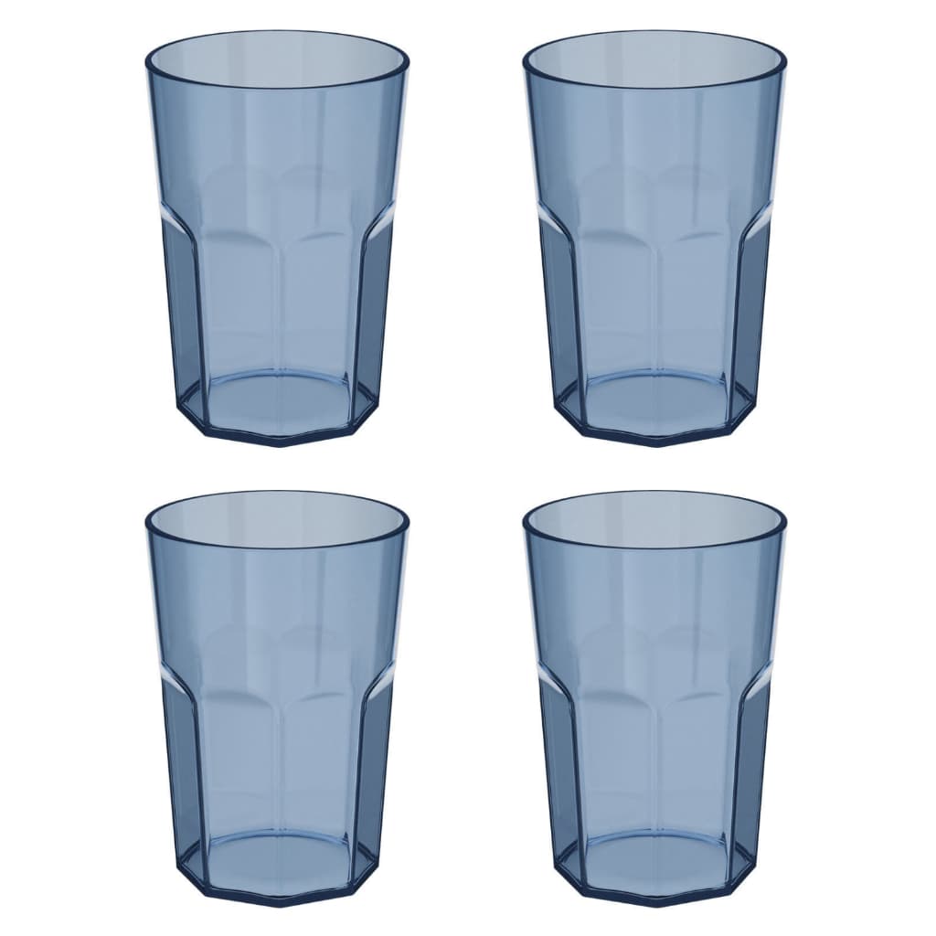 Copo Plástico Drink 400 ml Conjunto Com 4 Copos Ou Plástico Rosa / Chumbo / Vermelho / Verde