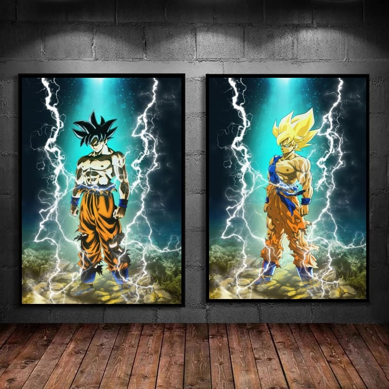 Quadros Decorativos 2p placas decorativas mdf anime sala quarto