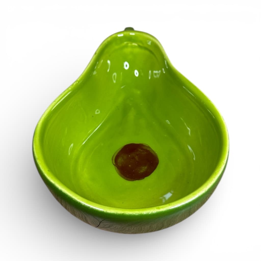 Bowl Tigela Cumbuca Decorada Em Abacate 300ml Feito de Cerâmica