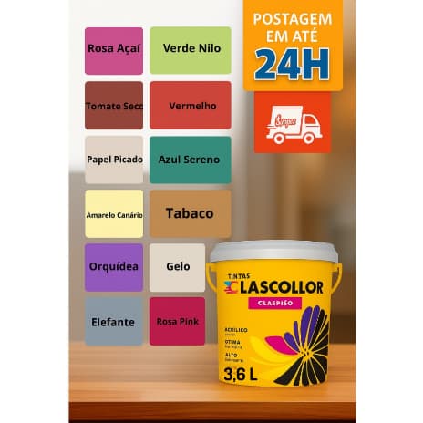 Tinta acrilica Economica alta resistência rendimento 3.6l