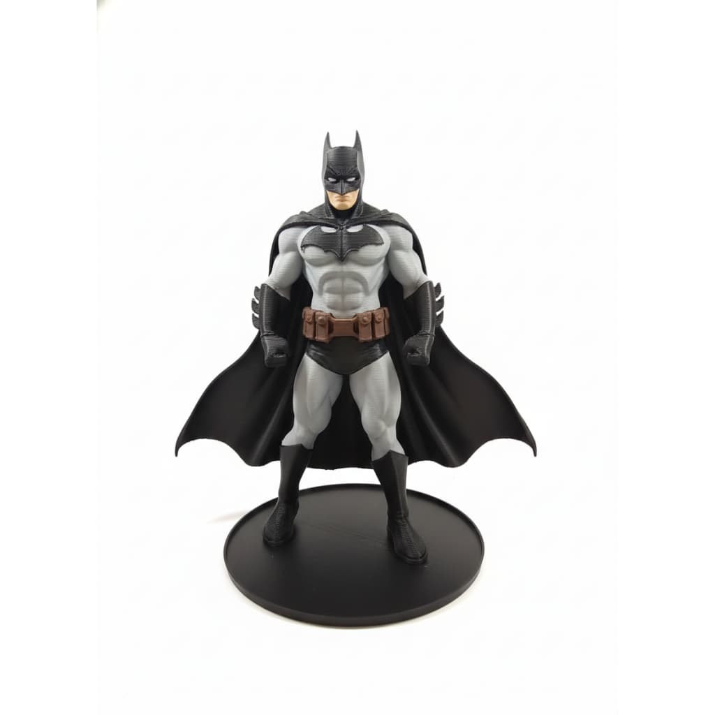 Boneco Decorativo Estilo Herói Morcego – Impressão 3D – 17cm com Base