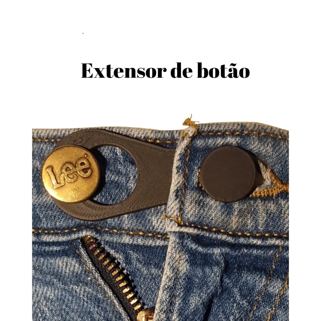 5 Extensores Alargadores Botão Para Calças