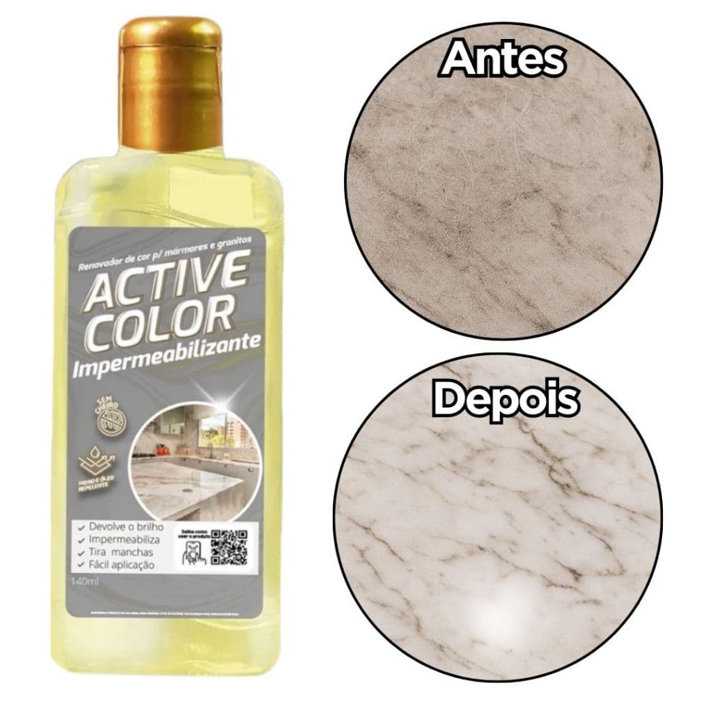 Active Color Revitalizador  Ativador De Cor Granito Marmore Impermeabiliza Claros