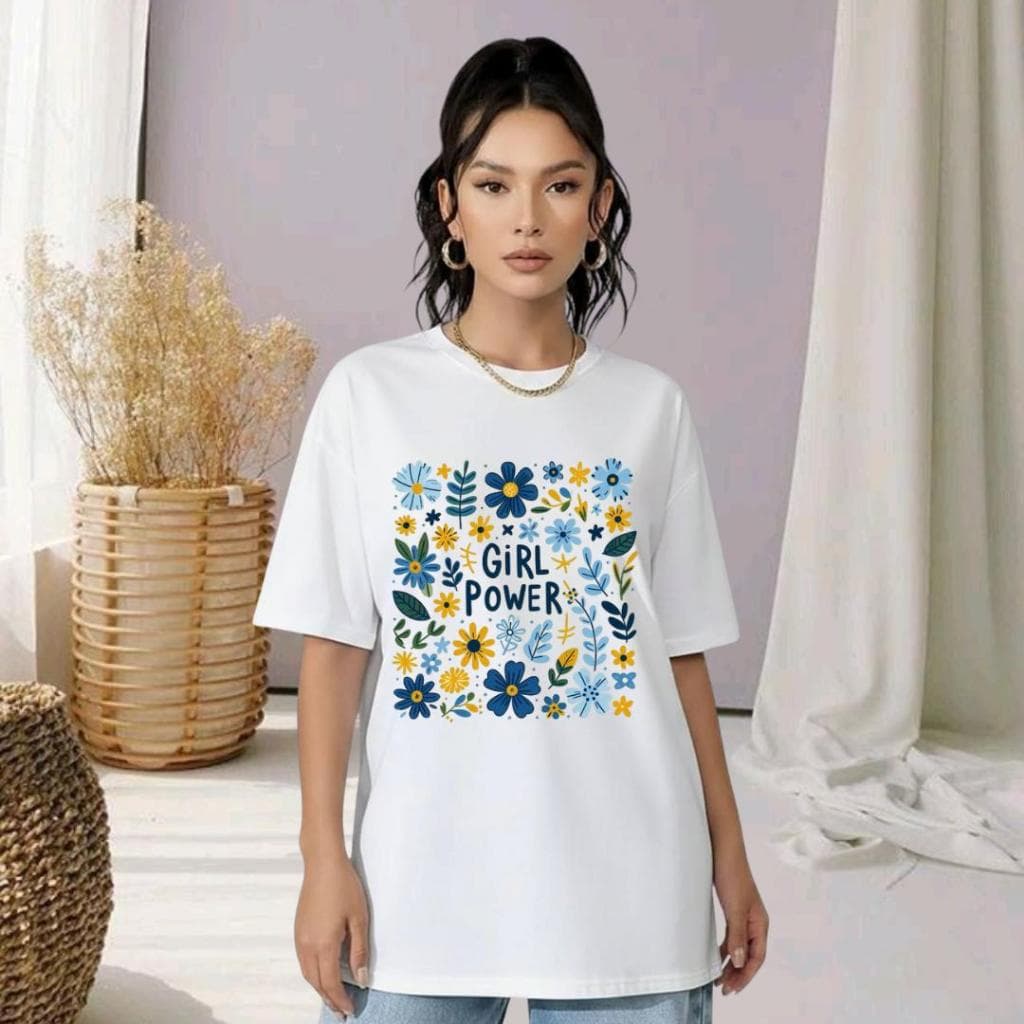Camiseta Feminina Girl Power Camisa Poder Feminino Algodão Envio Rápido Lançamento