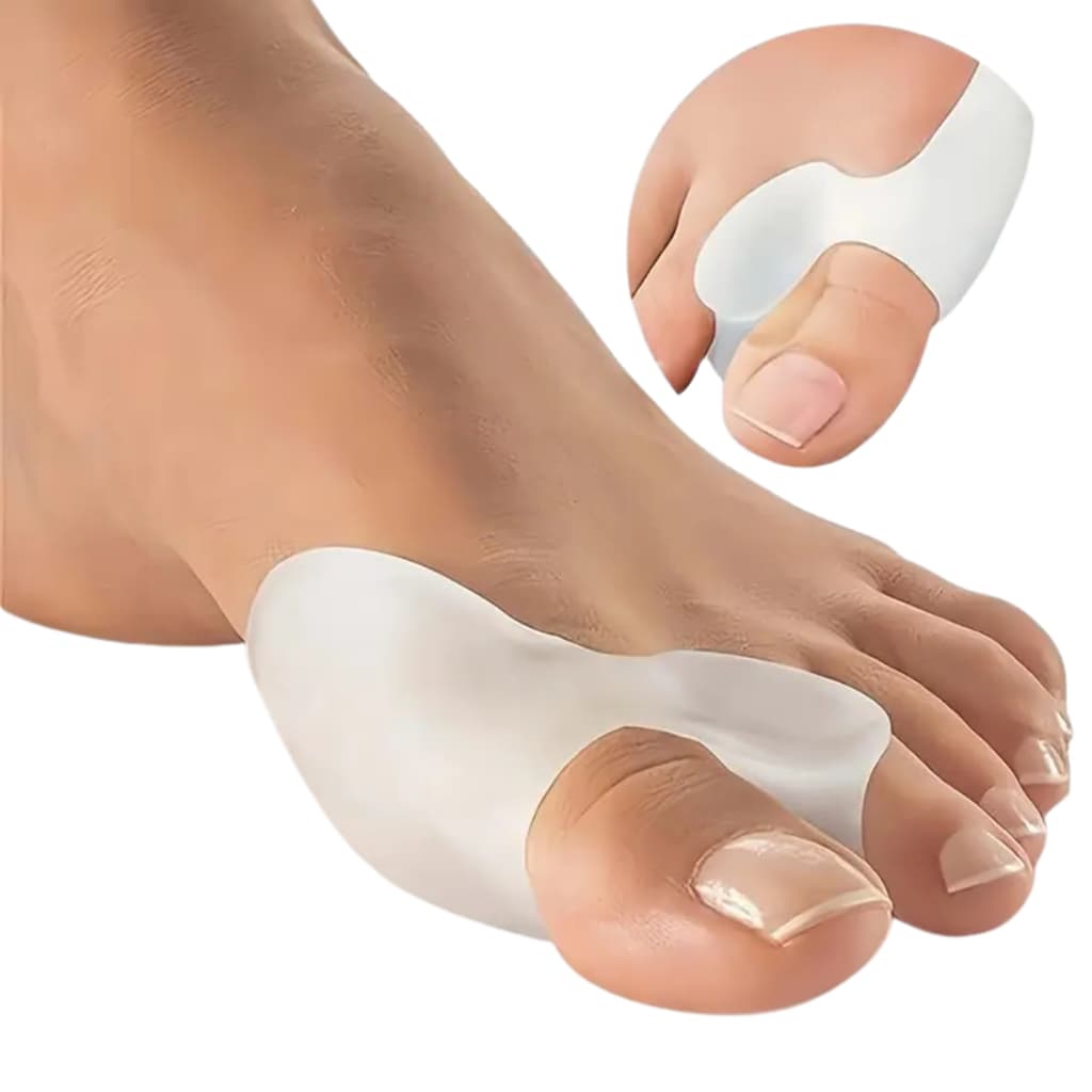 Protetor de Joanete de Silicone Ortopédico Pé Macio Confortável Par Corretor Hallux Valgus Palmilha