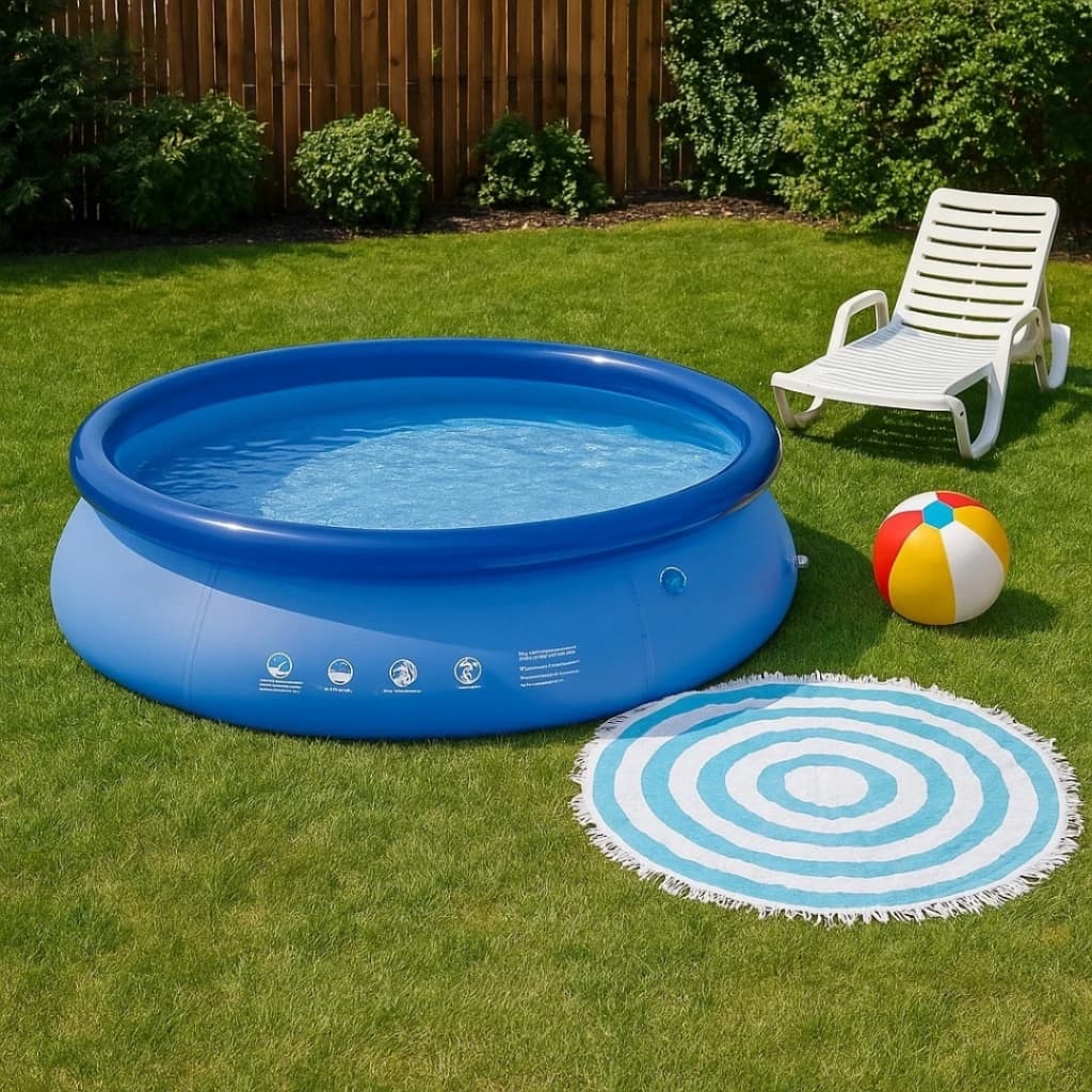 Piscina Inflável 2400L Redonda Splash Fun Circular MOR ou 1000L Verão Ifantil Adulto Resistente