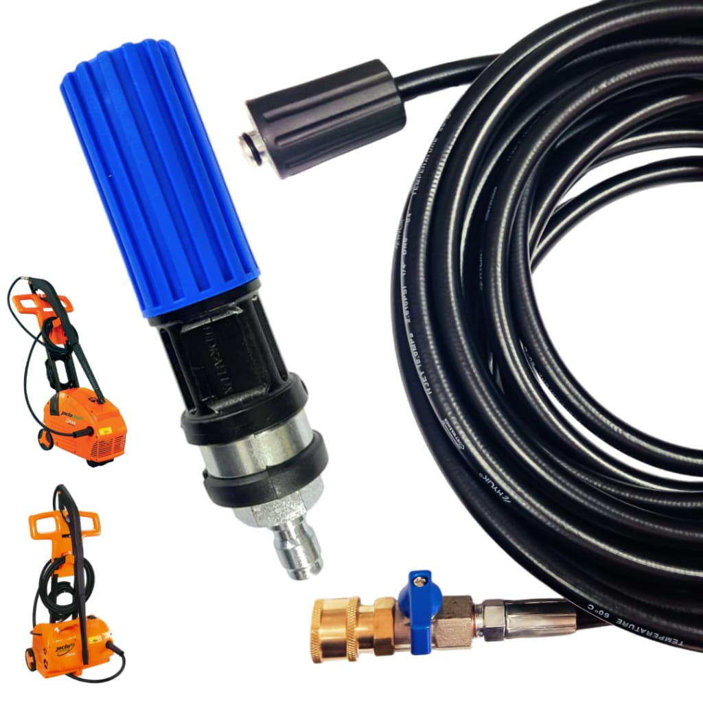 MANGUEIRA COM REGISTRO ENGATE RÁPIDO + BICO VARIADOR PARA LAVADORAS JACTO J6800, J7000