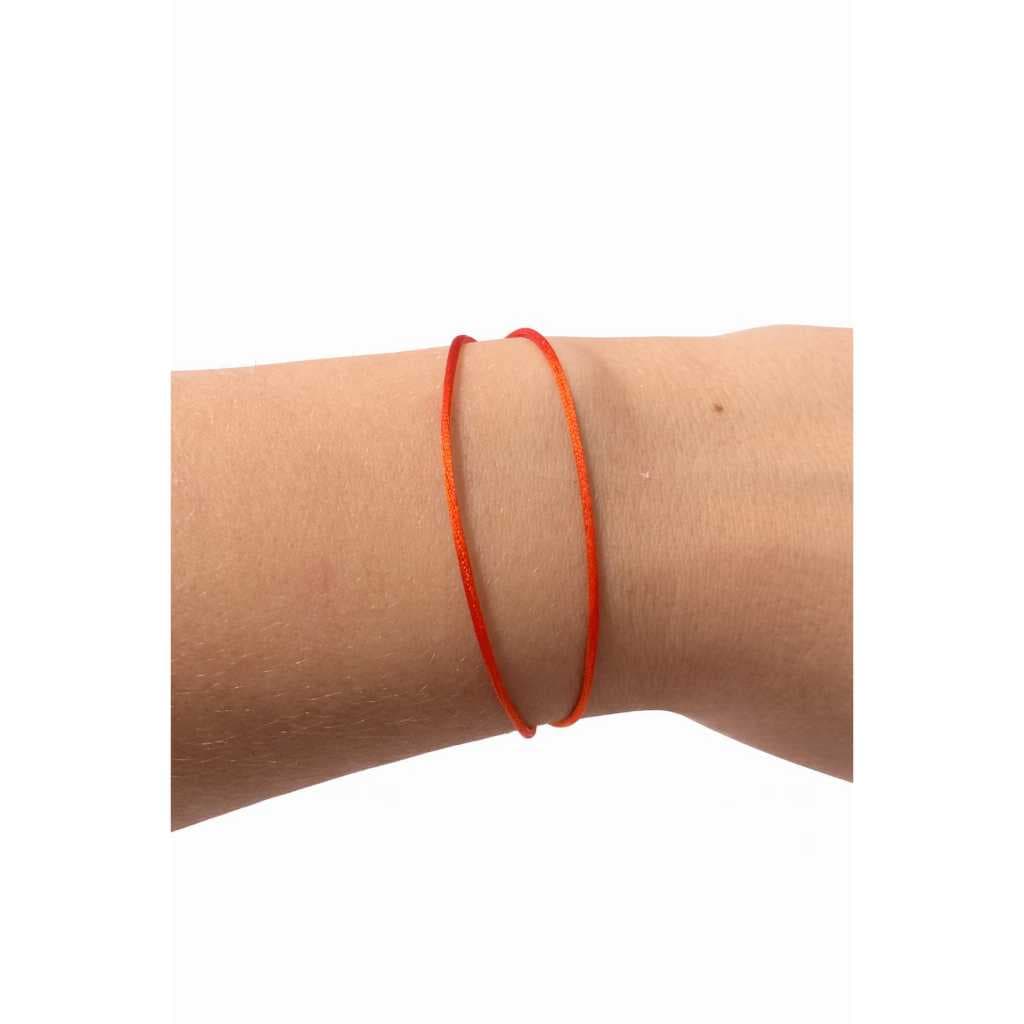 Pulseira Fio Vermelho Proteção Contra Mau Olhado – Ajustável