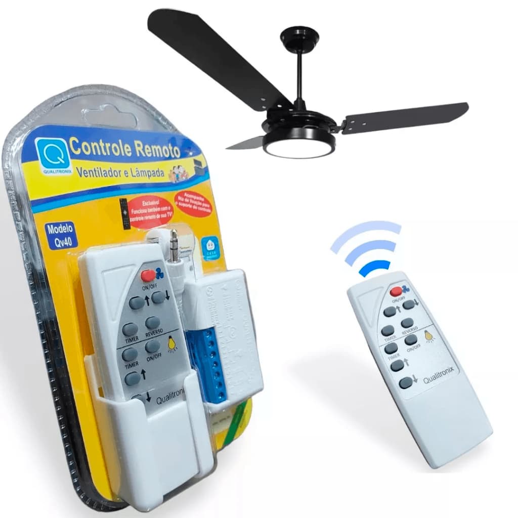 Controle Remoto Ventilador de Teto e luz  suporte grátis  controle Qualitronix QV40 Original