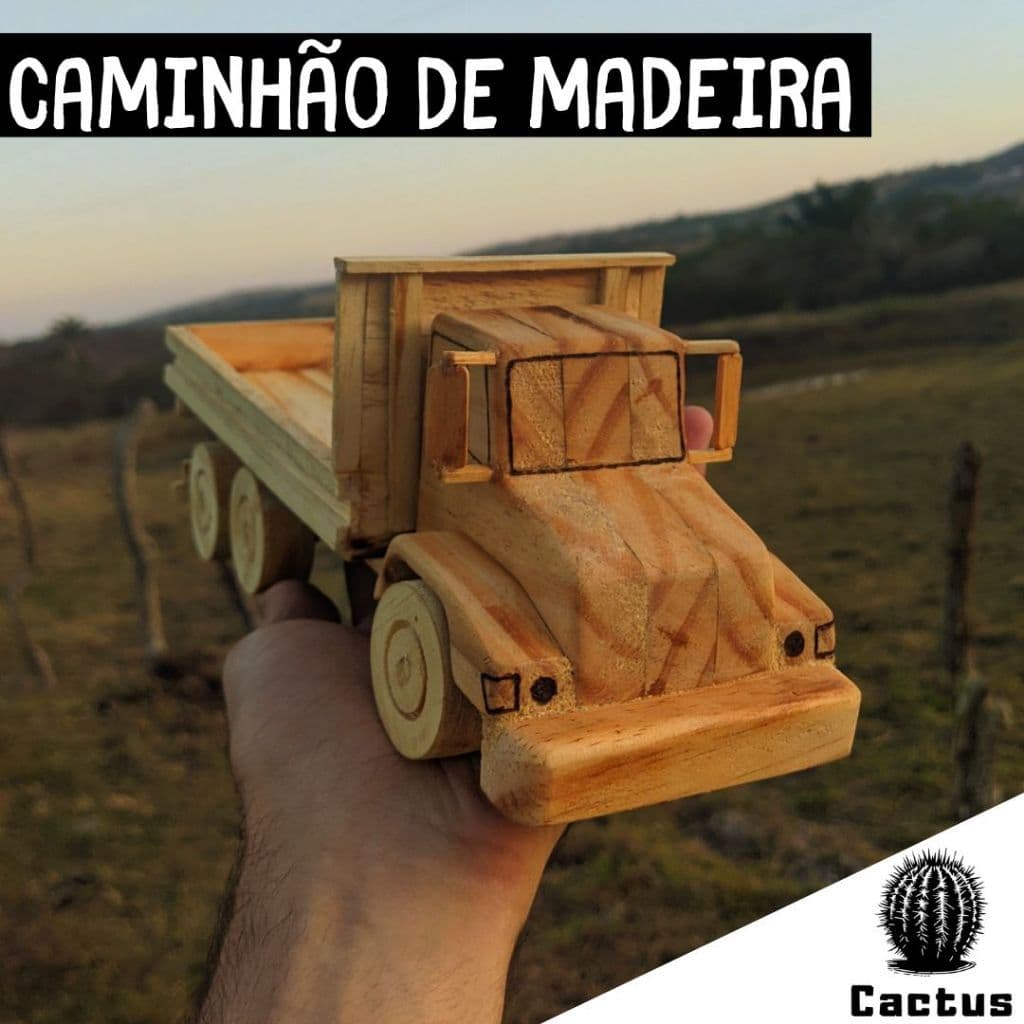 Caminhão de madeira carrinho brinquedo artesanal feito a mão 1620 miniatura verdureiro caçamba