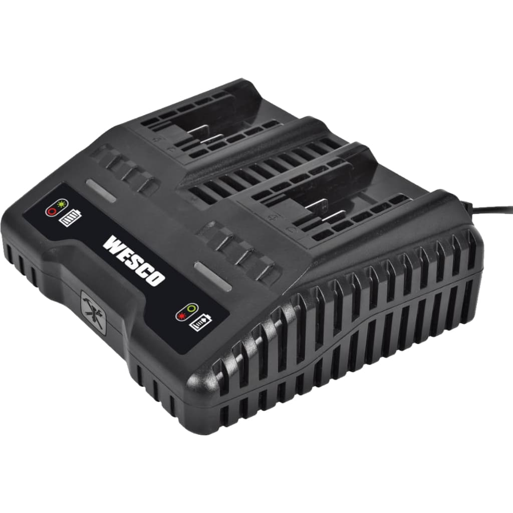 Carregador Duplo De Baterias Wesco Bivolt 18v 2ah Ws9919